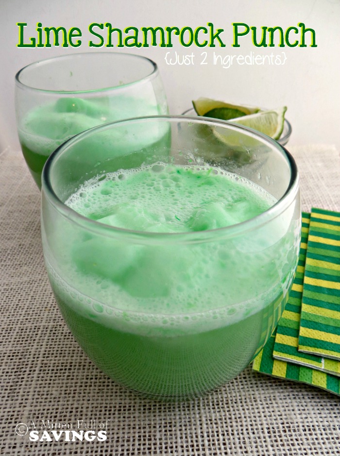Easy St. Patrick's Day Drink Idea - Lime Shamrock Punch