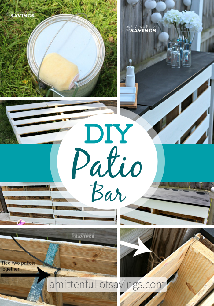 DIY Patio Bar Made Out Of Wood Pallets