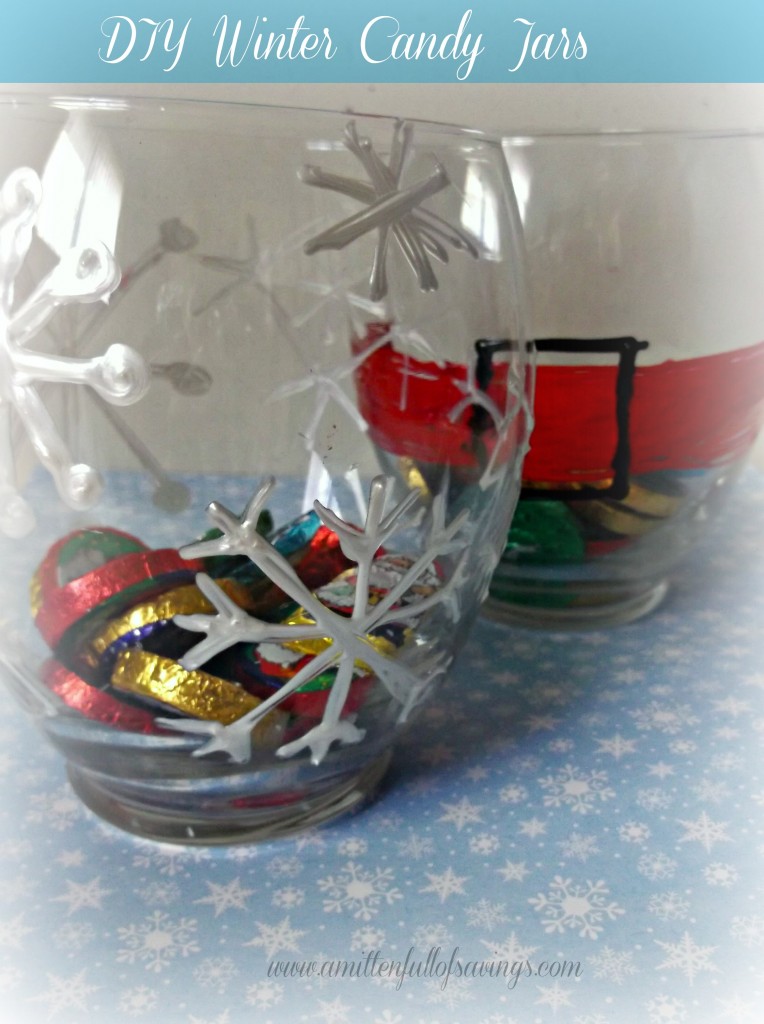 DIY Winter Candy Jars are ideal for letting kids make something fun and easy for giving as holiday gifts! For simple yet fun gifts - look no further!