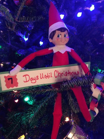 Elf on the Shelf countdown