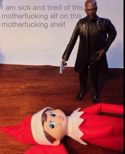 Elf on the Shelf Samuel Jackson