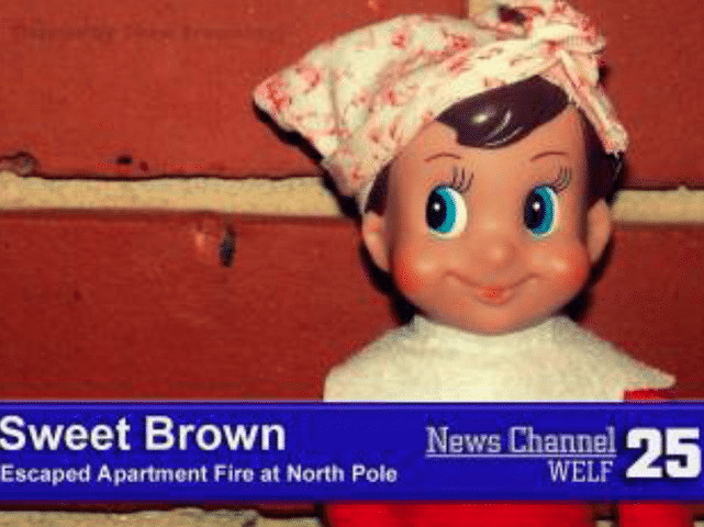 Elf on the shelf Sweet Brown