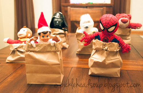 Elf sack race