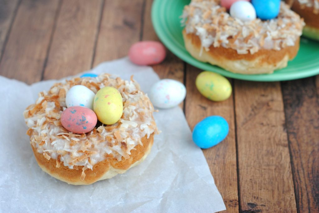 Baked Donut Nests for Easter Ingredients and Directions