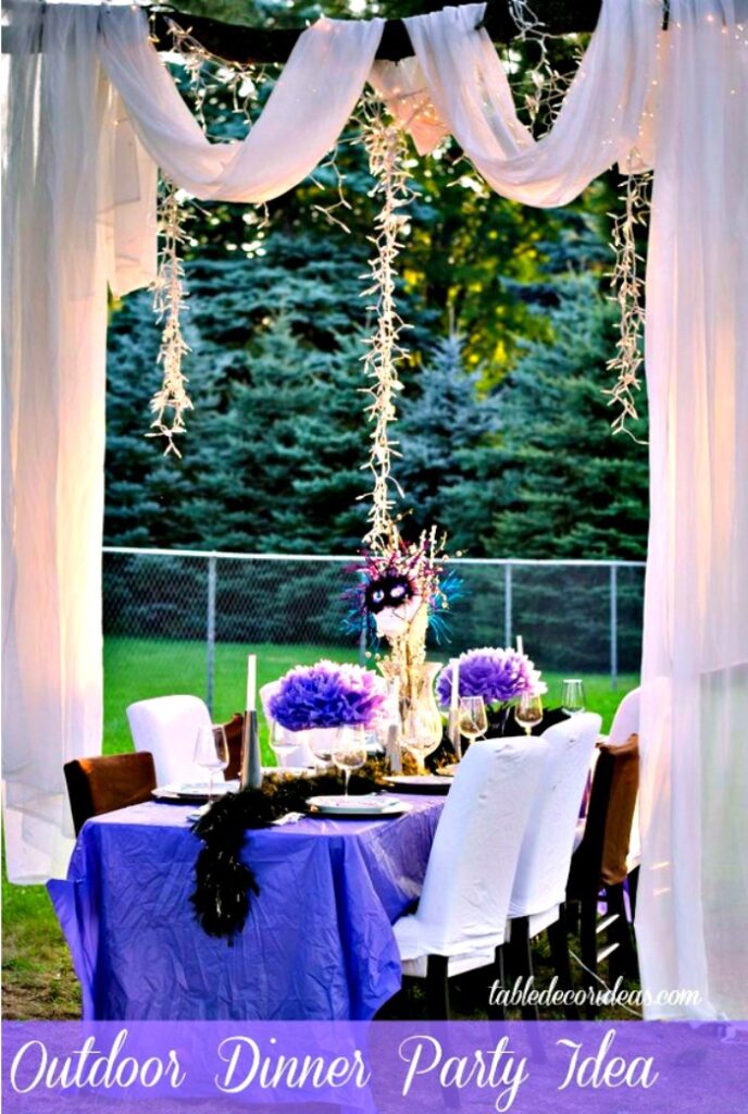 Take your outside dinner party to the next level with a few simple tips and ideas! Read Outdoor Dinner Party Idea and start planning your next outdoor event!