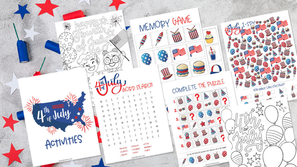 Free 4th of July Kid Printables + Activity Ideas