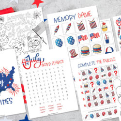 Free 4th of July Kid Printables + Activity Ideas