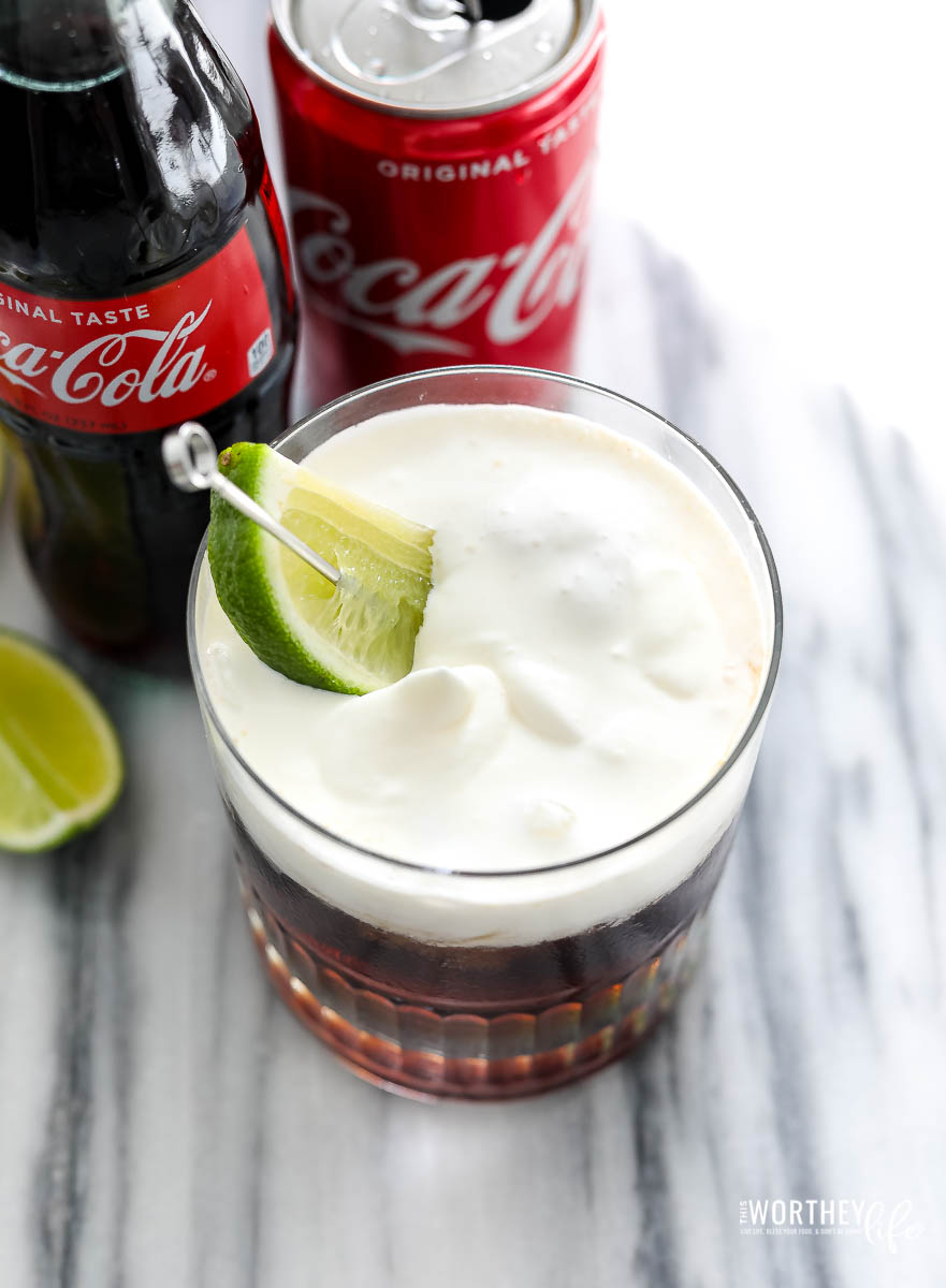 non-alcoholic drinks using coke