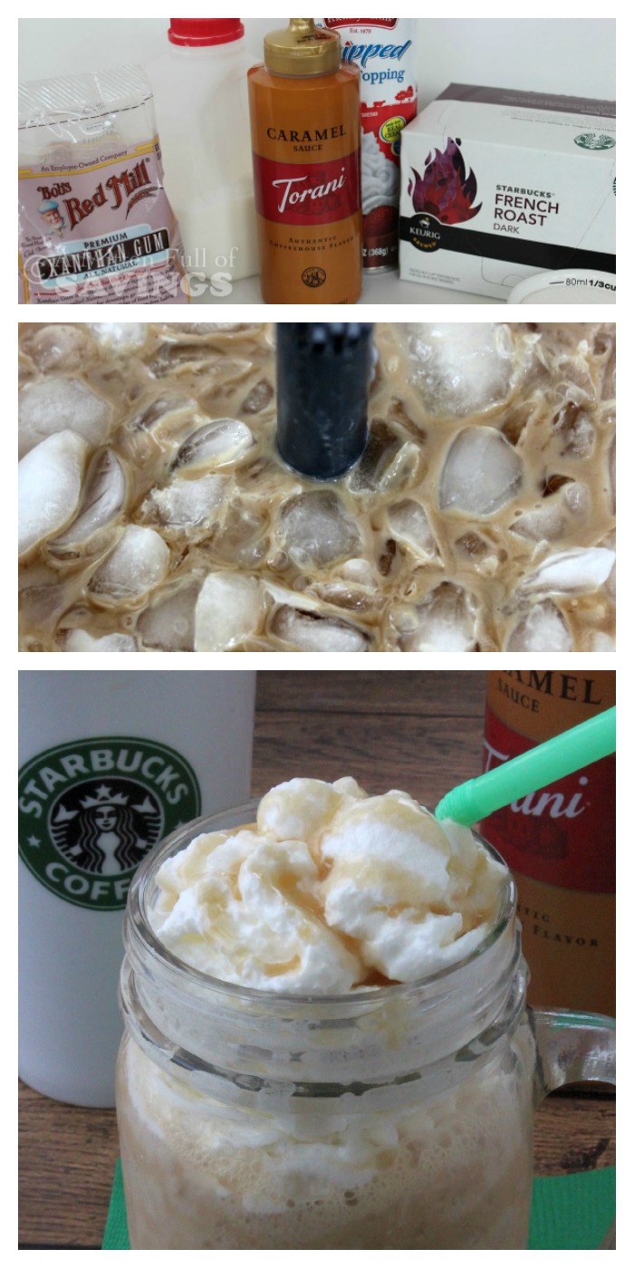 Copycat Starbucks Caramel Frappuccino collage