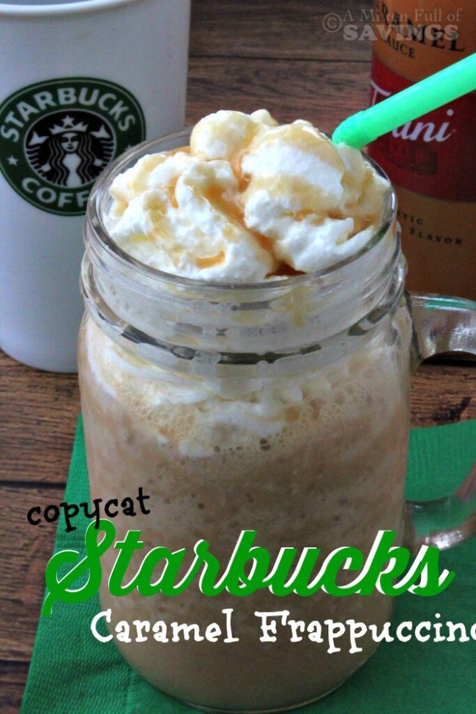 Copycat Starbucks Caramel Frappuccino