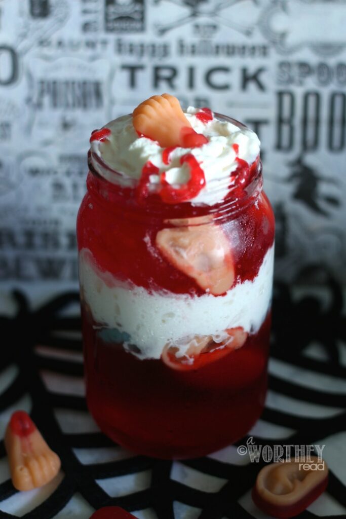 halloween treat body parts parfait