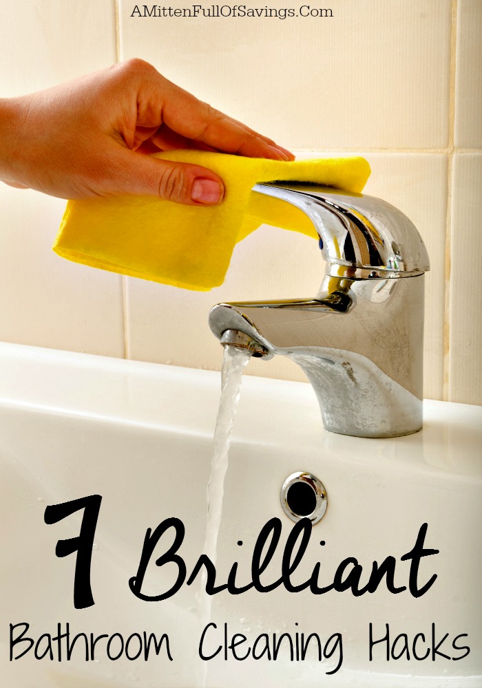 Stop spending so much time in the bathroom. Save time with these easy bathroom hacks! 7 Brilliant Bathroom Cleaning Hacks!