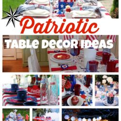 table decor ideas, red and white decor ideas,