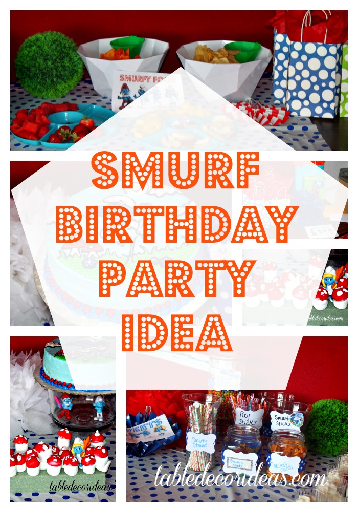 Have fun with a Smurf Birthday Party with these fun ideas- Smurf Birthday Party Ideas