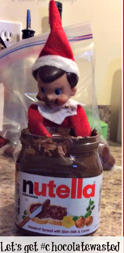 easy and quick elf on the shelf idea