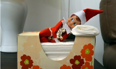 easy and quick elf on the shelf idea