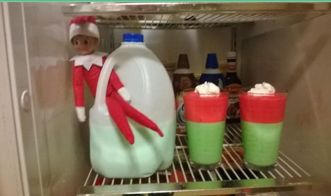 easy and quick elf on the shelf idea