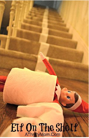 easy and quick elf on the shelf idea