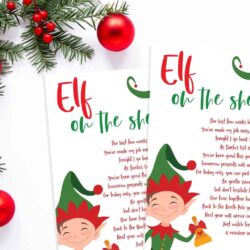 Free Elf on the Shelf printable