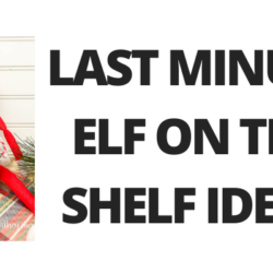 last minute elf on the shelf ideas