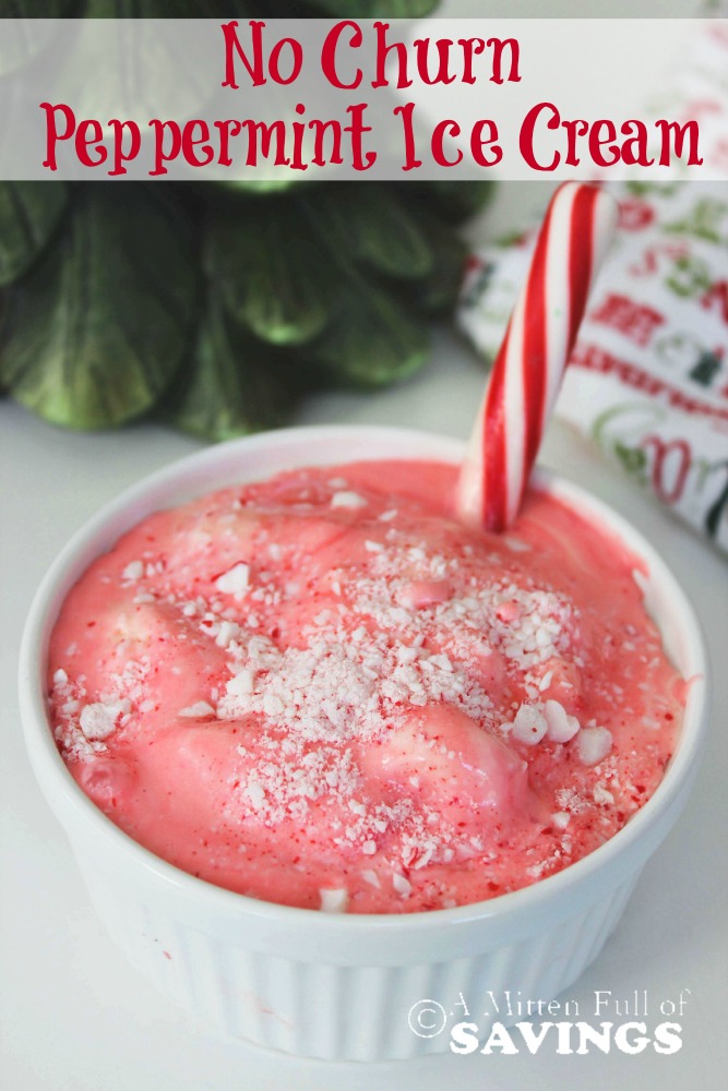 Sweet and minty this No Churn Peppermint Ice Cream hits the spot when cravings hit.