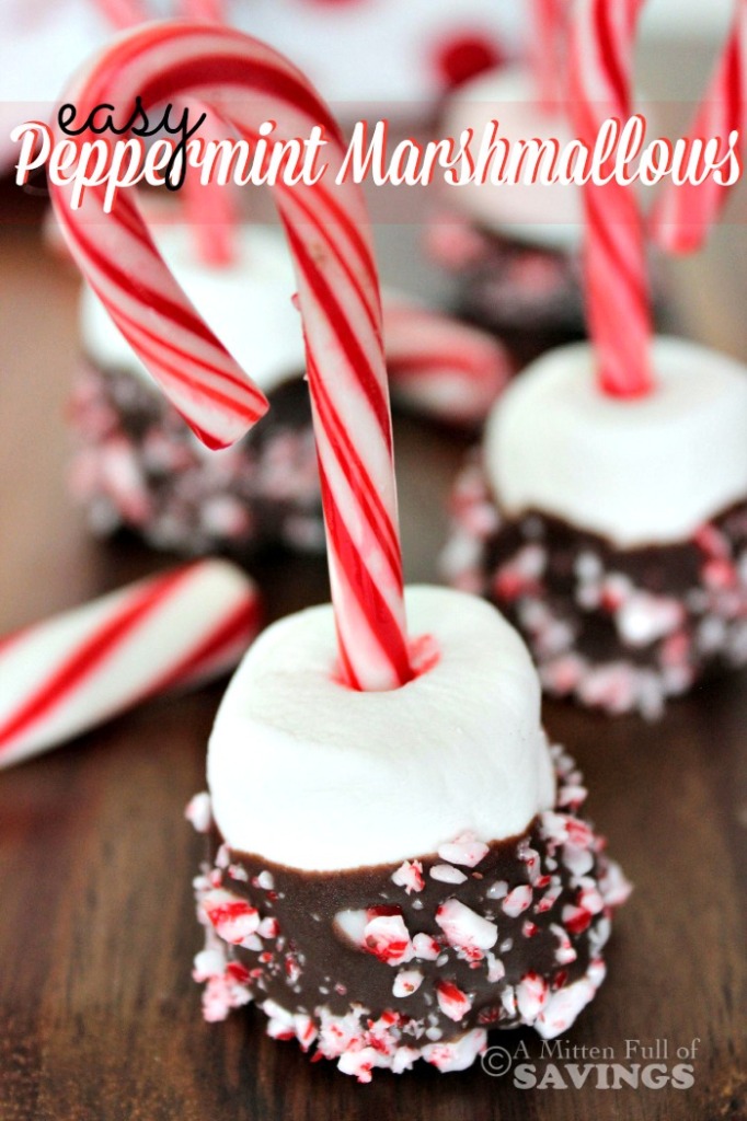 Peppermint Treats are the perfect Christmas treat. Or just anytime of year! Grab this recipe for Easy Peppermint Marshmallows Pin it now to your dessert board! 