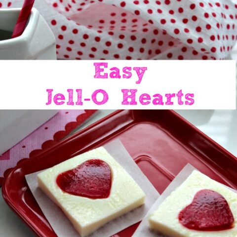 Easy Jell-O Hearts Recipe {great for valentine's day}