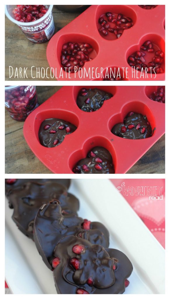 Dark Chocolate Pomegranate Hearts Recipe