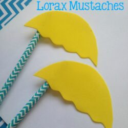 Easy Kid Craft Dr. Seuss The Lorax Mustaches