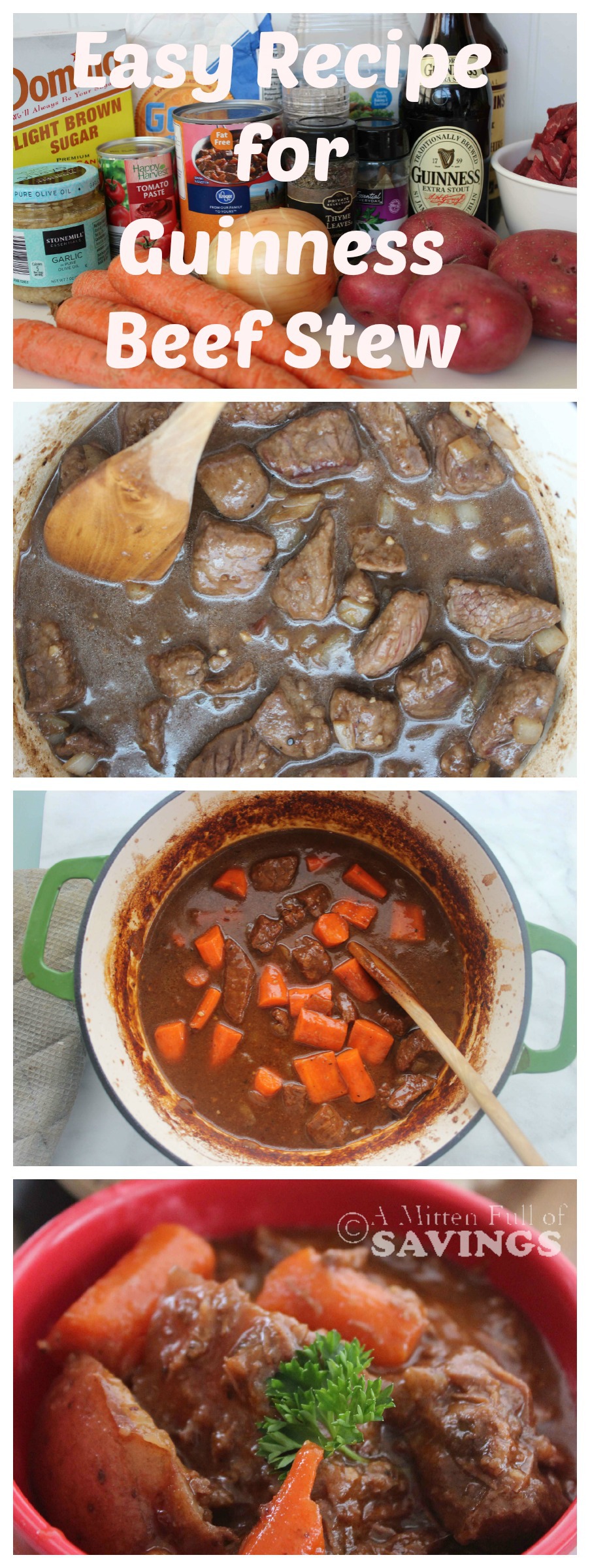 Get your St. Patrick's Day party on with this fabulous and easy recipe- Easy Recipe for Guinness Beef Stew 