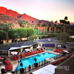 View of the Hyatt Palm Springs California