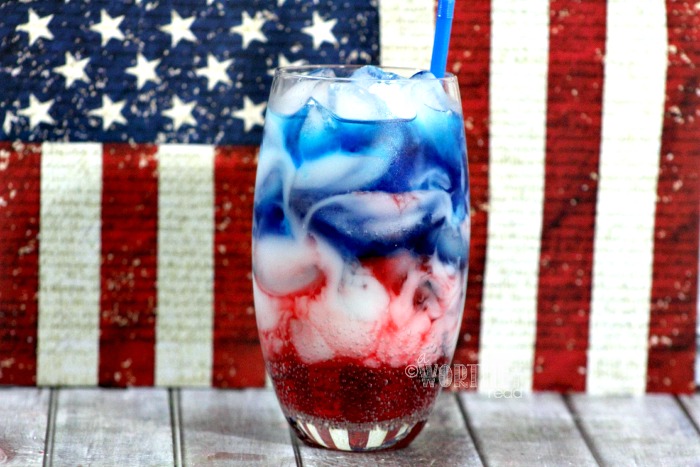 With the new Avengers movie coming out, it's time to have some fun with all things Captain America. This easy kid-friendly drink idea, is not only perfect for Captain American fans, but also a great drink idea for the 4th of July and Memorial day with all of the red, white and blue colors! Pin Captain America Kids Drink Celebrate Red, White & Blue to your board now!