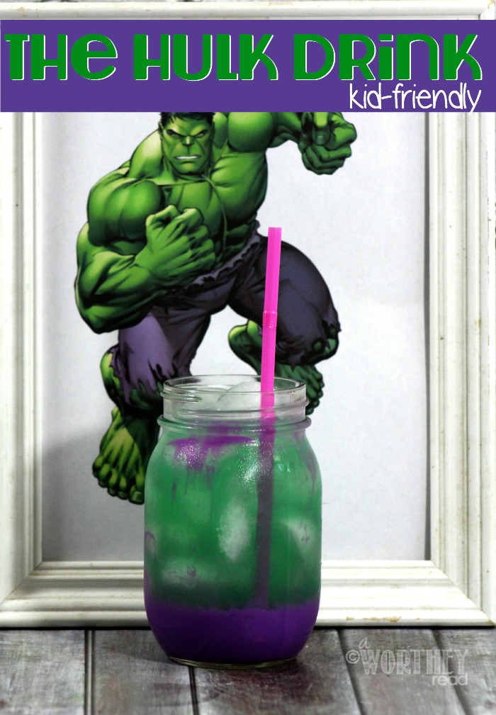 The kids will LOVE this fun drink that's all about The HULK! Kid-Friendly Drink: The Hulk