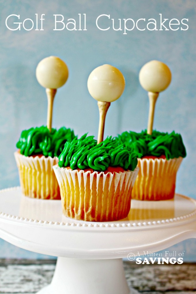 Easy Golf Ball Cupcakes