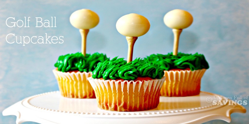 Easy Golf Ball Cupcakes