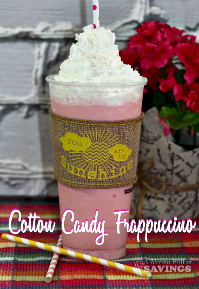 If you love Starbucks Frapps, start making your own with this Starbucks copycat recipe! Starbucks Cotton Candy Frappuccino Recipe