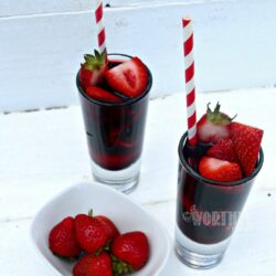 Strawberry Red Vodka Drink
