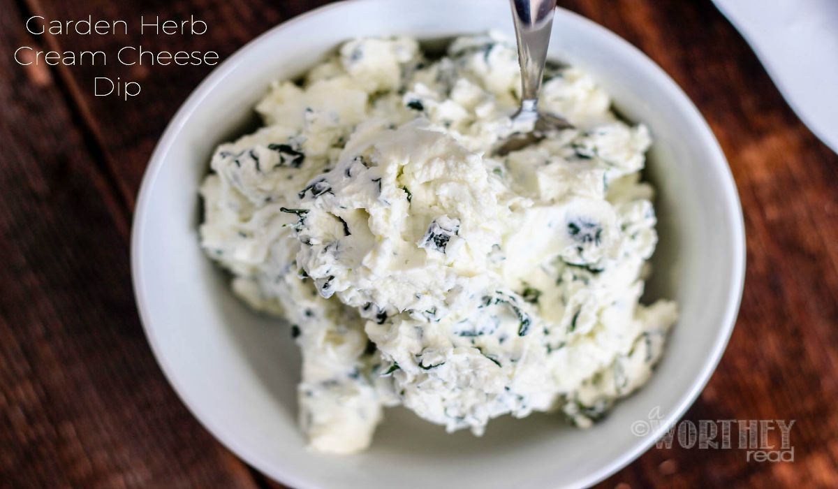 Garden Herb Cream Cheese Dip