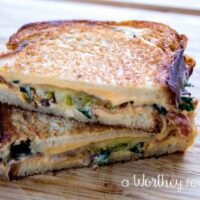 Grilled Cheese with Tomato, Zucchini & Bacon Sandwich