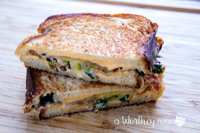 Grilled Cheese with Tomato, Zucchini & Bacon Sandwich