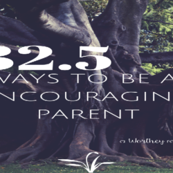 32.5 Ways To Be An Encouraging Parent