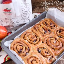 Apple & Cranberry Cinnamon Rolls