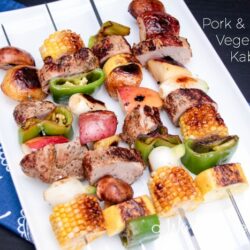 Pork & Roasted Vegetables Kabobs