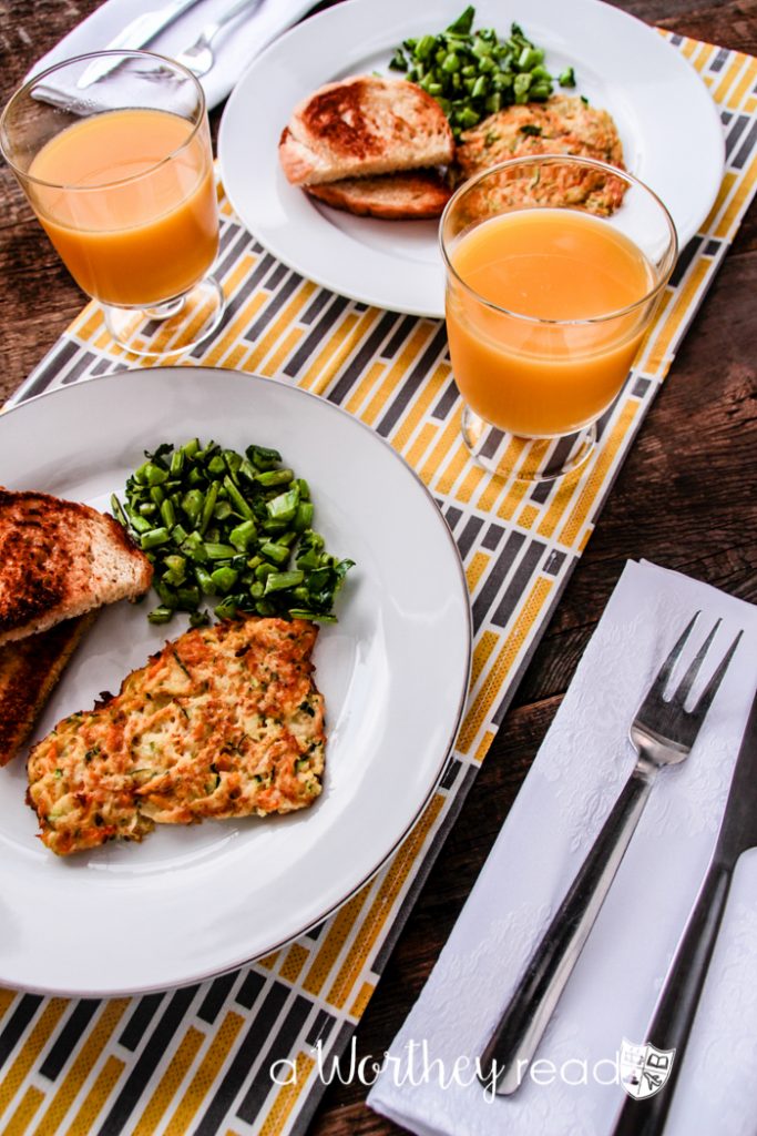 Zucchini & Sweet Potato Hash-Brown Omelet