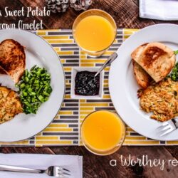 Zucchini & Sweet Potato Hash-Brown Omelet