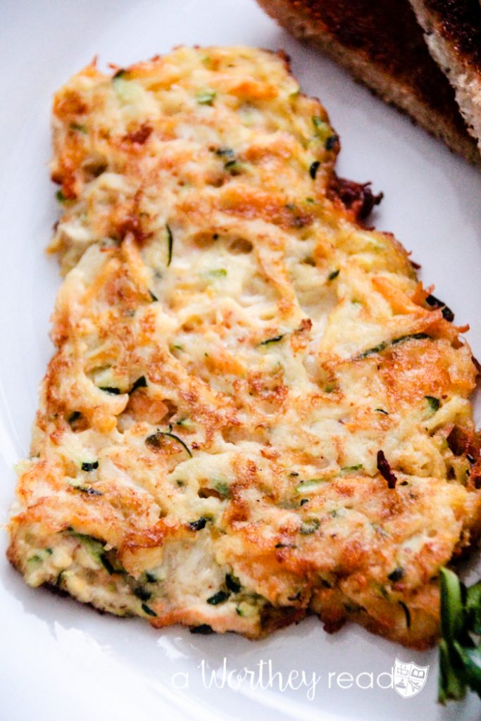 Zucchini & Sweet Potato Hash-brown Omelet