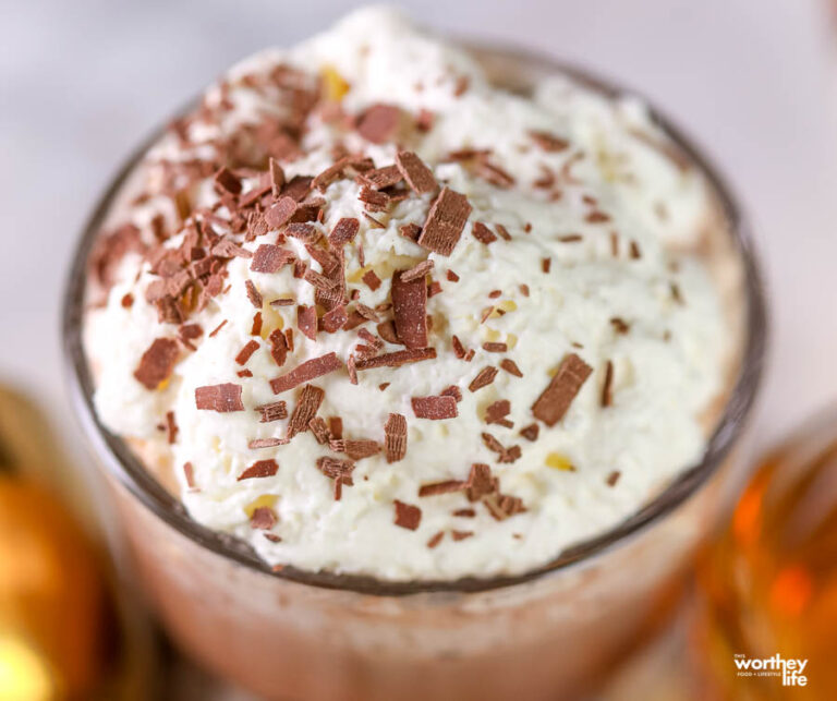 Hot Chocolate Whiskey Winter Cocktail Idea