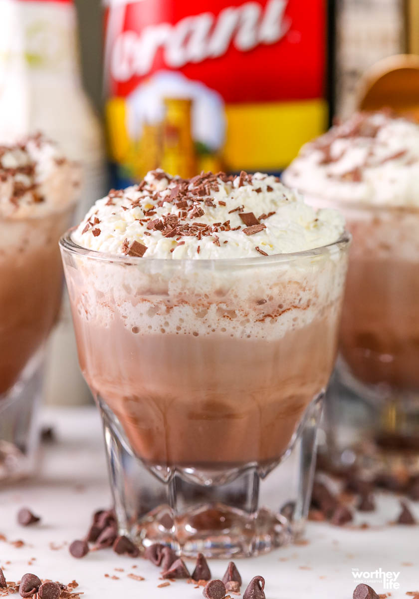 Hot Chocolate Whiskey Winter Cocktail Idea