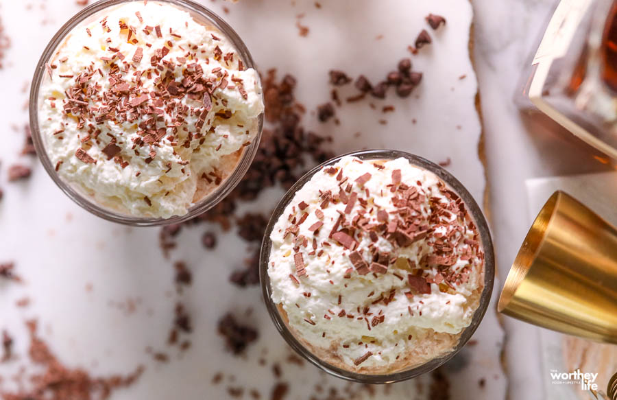 Hot Chocolate Whiskey Winter Cocktail Idea