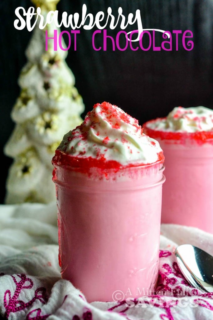 Easy Hot Chocolate Recipe- Strawberry Hot Chocolate